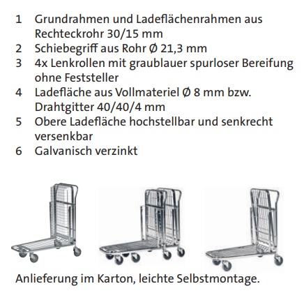 C und C Wagen 2 Ladeflächen (techn. Daten)